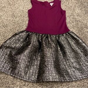 Elegant Purple and Silver Girls Dress